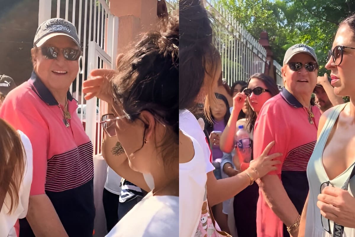 Carlos Villagrán es abucheado por ‘saltarse la fila’ para votar y responde con ‘mentada’