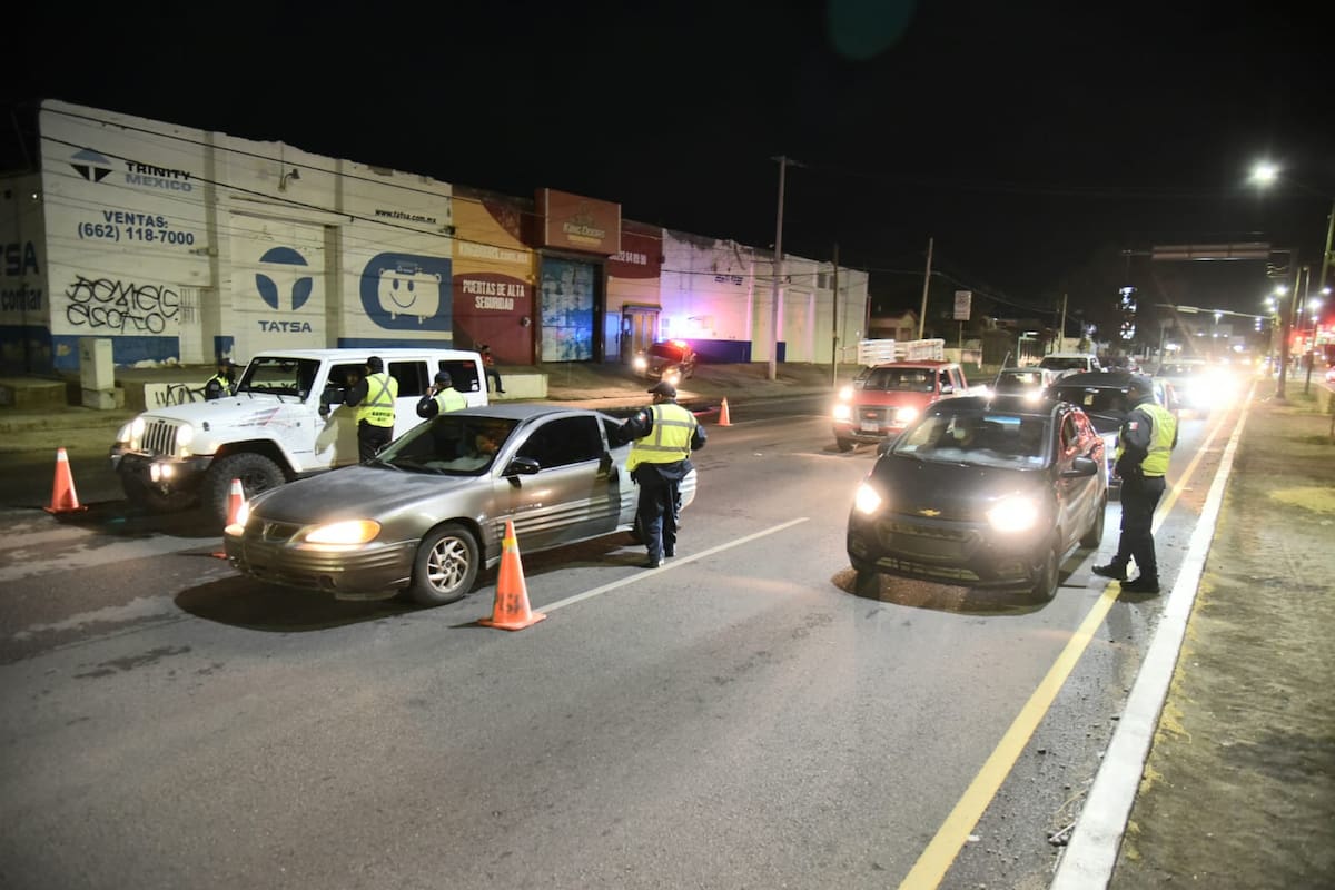 Ebrios al volante en Hermosillo: Policía reporta 115 detenidos solo en la última semana