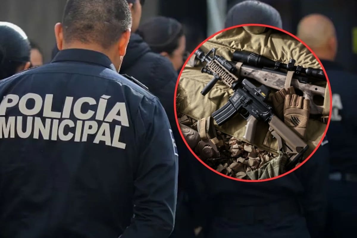 Policía Municipal de Hermosillo detiene a cuatro hombres con armas exclusivas del Ejército en la colonia Las Minitas