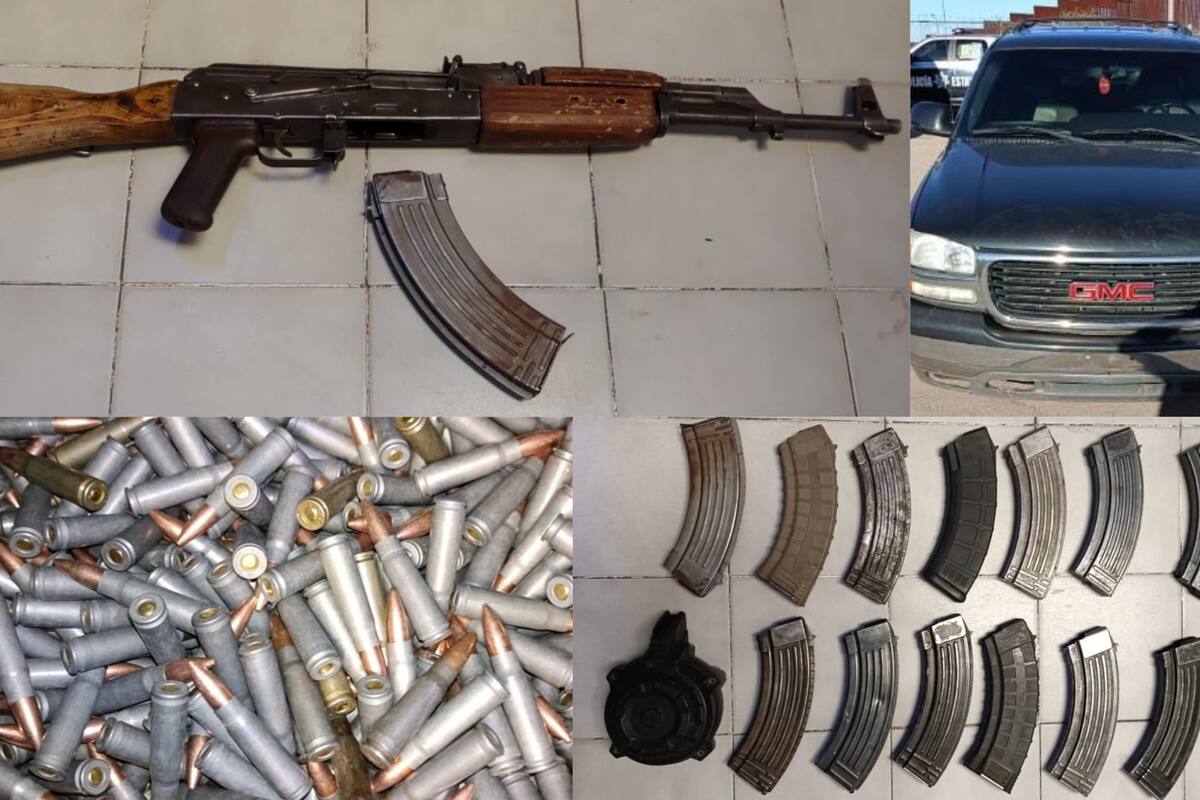 Narco en México: Hallan fusil, cartuchos y cargadores en Santa Ana