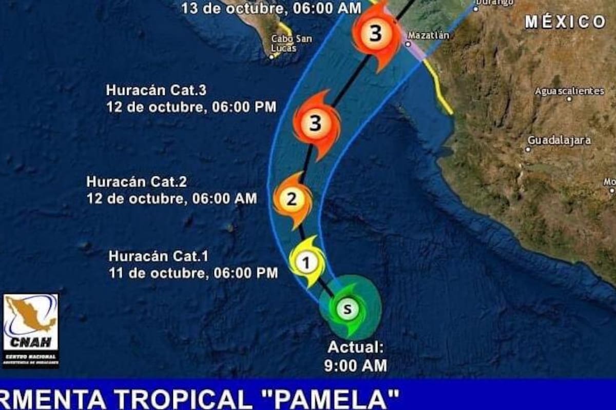 Tormenta Pamela: Qué estados puede afectar, qué podría causar y qué medidas tomar