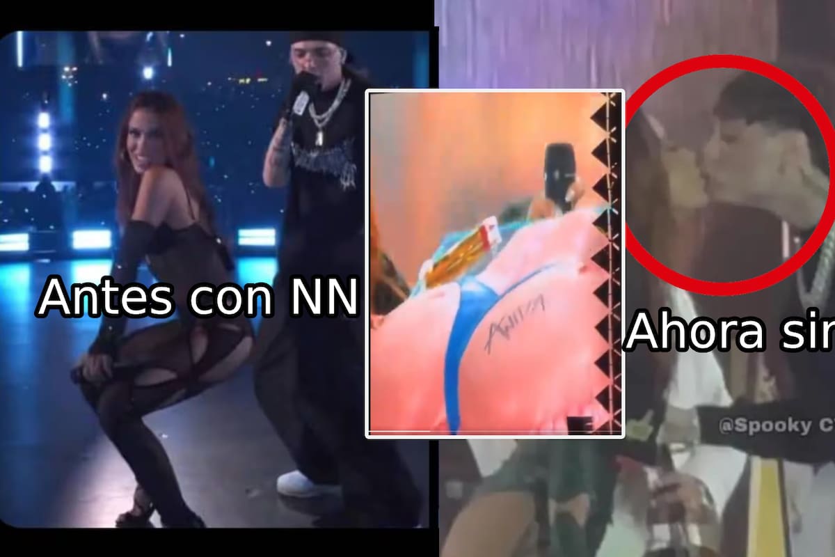 Peso Pluma besa a Annita y le regala pastel con forma de su trasero, ¿Nicki Nicole lo paraba?