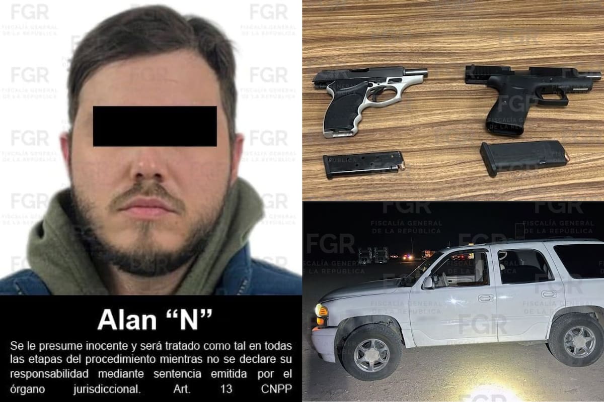 Vinculan a proceso en Sonora a Alan “N” por trasladar armas de uso exclusivo del Ejército cerca de la frontera