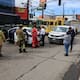 Registran choque vial frente a Plaza Carrusel; una adulta mayor resulta lesionada