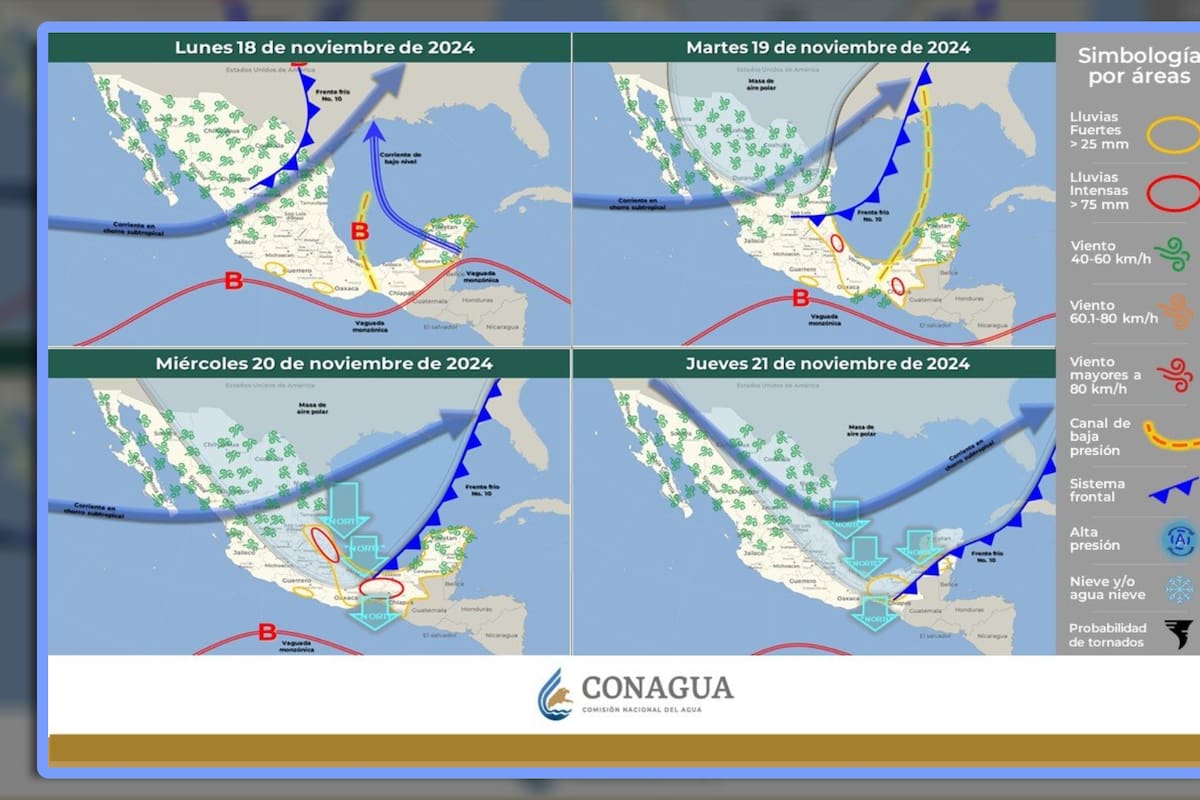 Frente Frío No. 10 traerá mañanas y noches bastante heladas los próximos tres días: Conagua