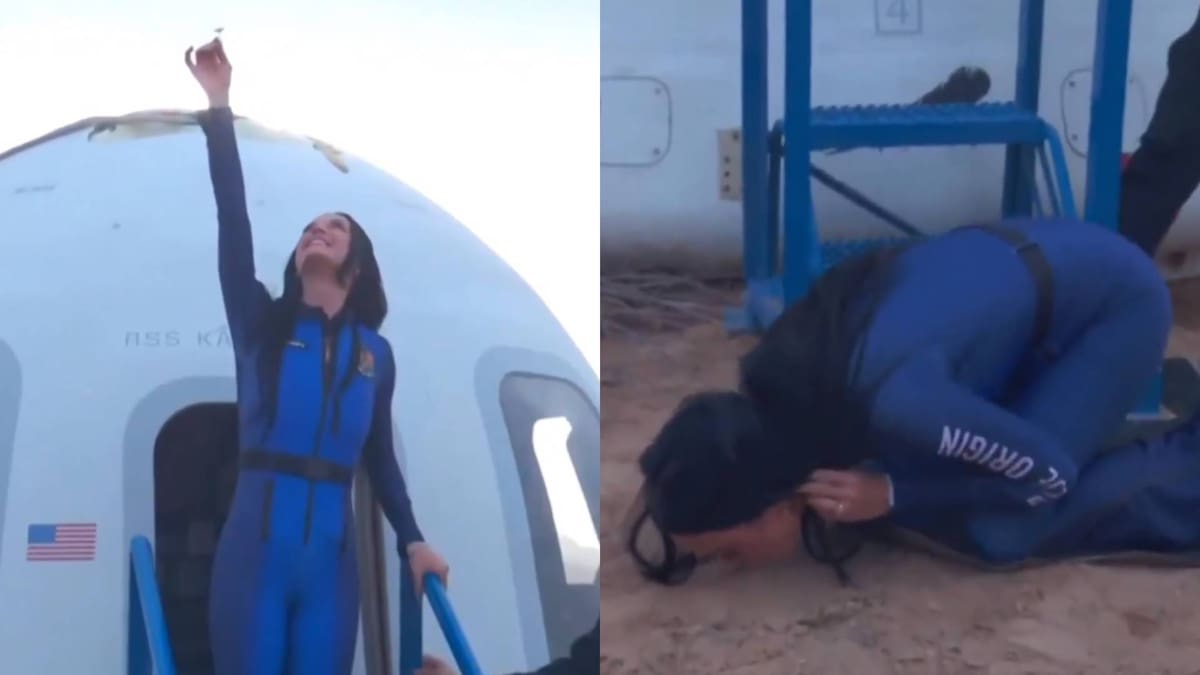 Katy Perry regresa a la Tierra tras solo 10 minutos en el espacio ¿Qué dicen las redes? / Foto: Especial