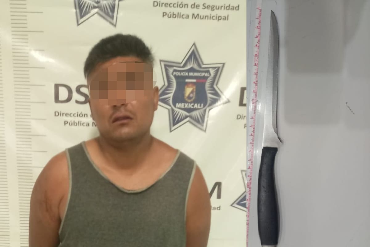 Apresan a sujeto por ataque con cuchillo durante fiesta en Parajes de Puebla