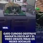 “Qué bonito…” Gato destruye la maqueta que una madre pasó toda la noche haciéndole a su hijo y termina exhibido en redes sociales