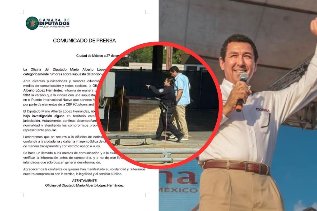 Diputado Mario López Hernández desmiente rumores sobre supuesta detención en frontera con EU y aclara situación con su visa