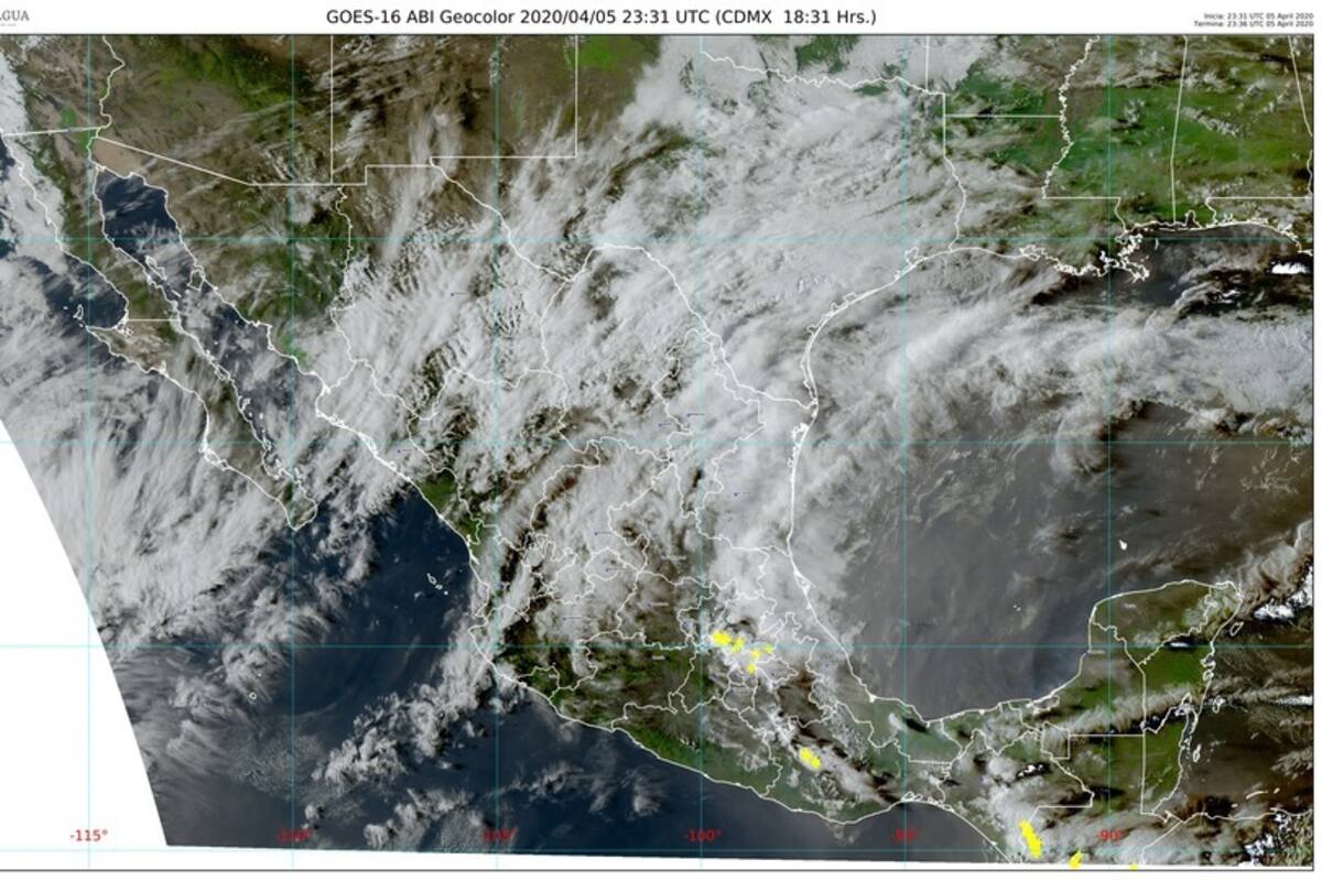 Para la noche se pronostican lluvias fuertes en Hidalgo, Puebla, Tamaulipas y Veracruz