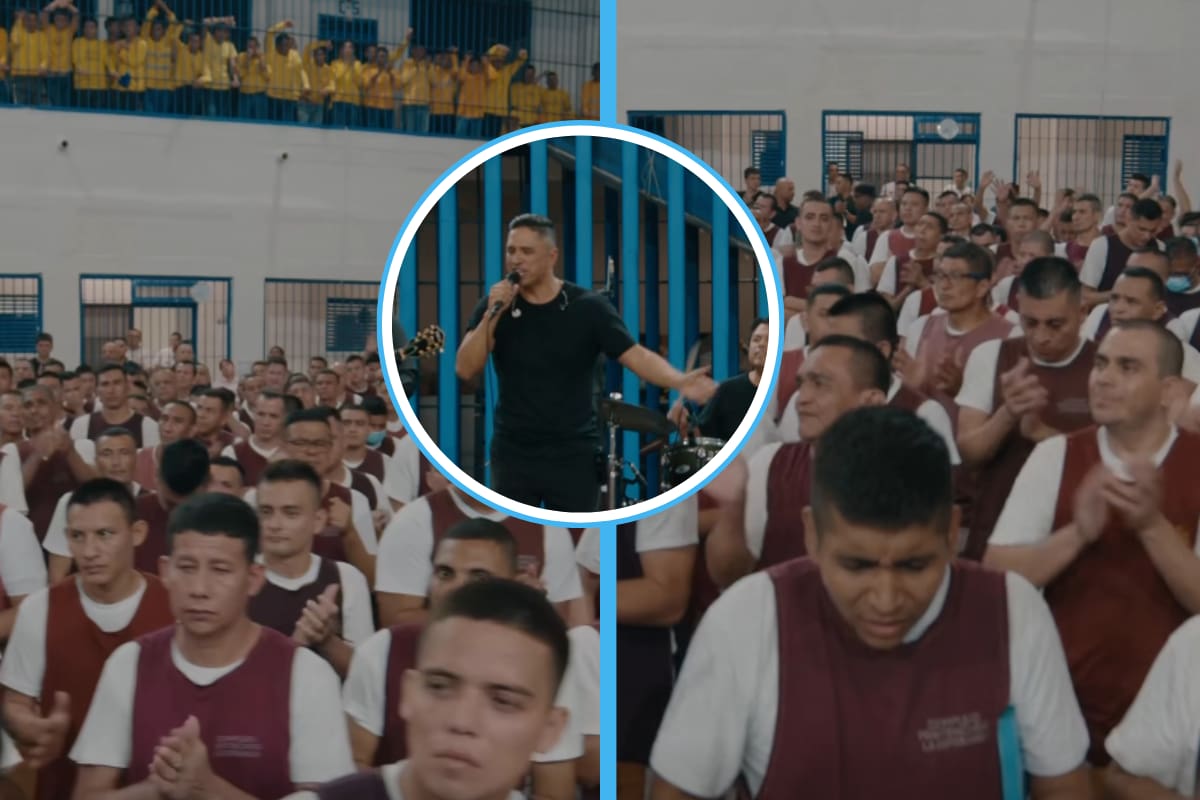 Nayib Bukele lleva música cristiana a cárcel de máxima seguridad en El Salvador; así fue el momento viral (VIDEO)