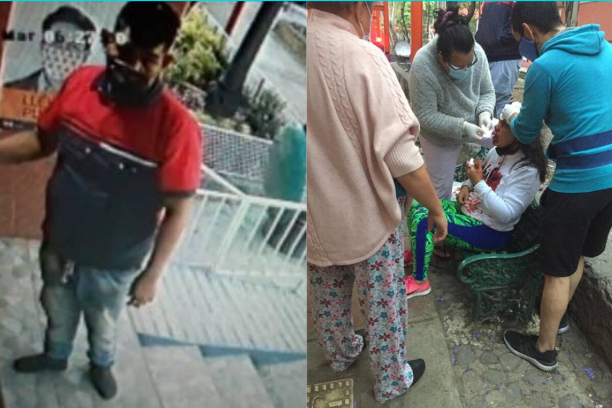 La golpea repetidamente en la cabeza con una piedra; todo para robarle el celular, quedó grabado