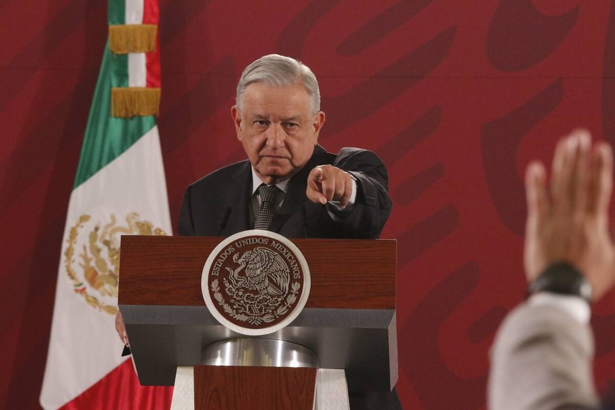 Conferencia de AMLO desde Palacio Nacional en la CDMX