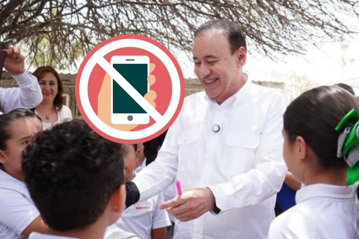 Sonora aplicará prohibición de celulares en escuelas públicas y privadas; Alfonso Durazo destaca medidas para proteger salud mental y convivencia de alumnos