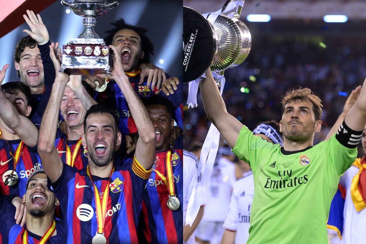 El historial de finales del Barcelona y el Real Madrid