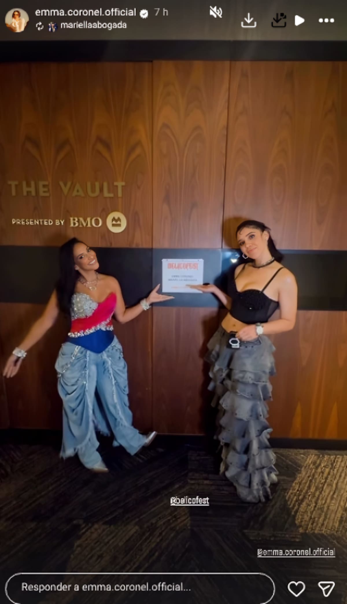 Emma Coronel sube al escenario del BelicoFest en Los Ángeles | IG (emma.coronel.official)