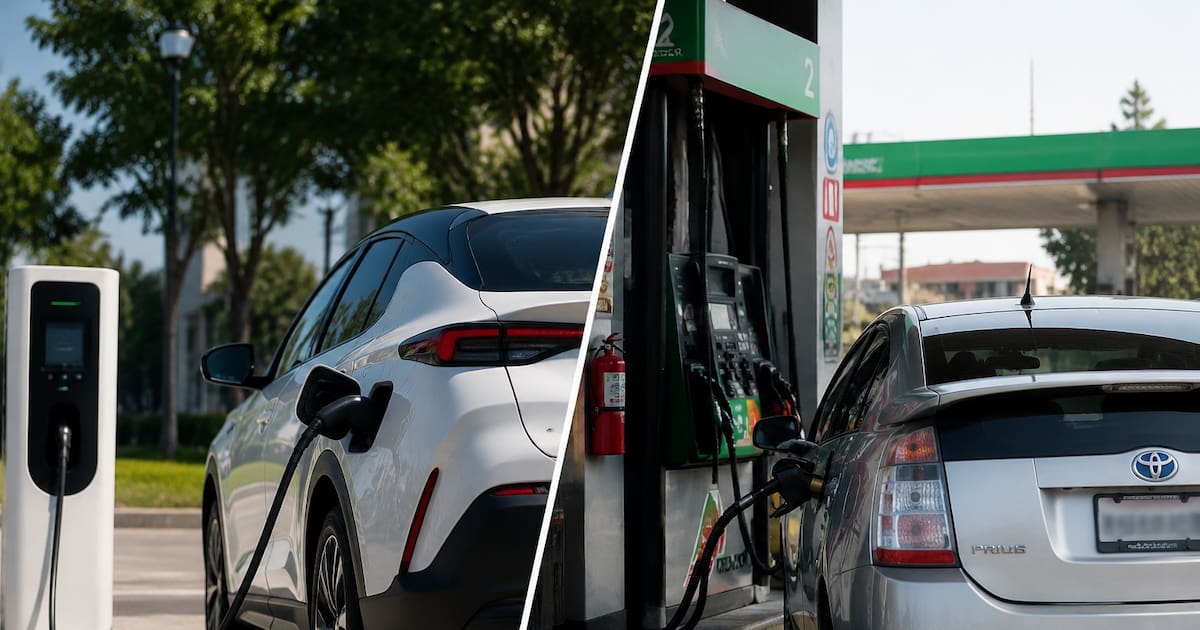 Auto eléctrico vs híbrido en México: cuál conviene más por consumo de gasolina, precio, mantenimiento y facilidad de uso