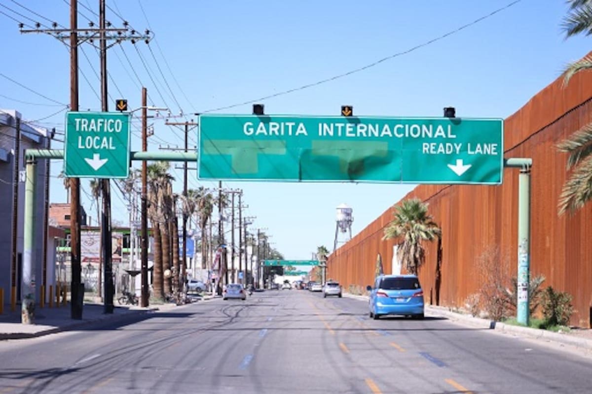 Cortos tiempos de espera para cruzar a Calexico