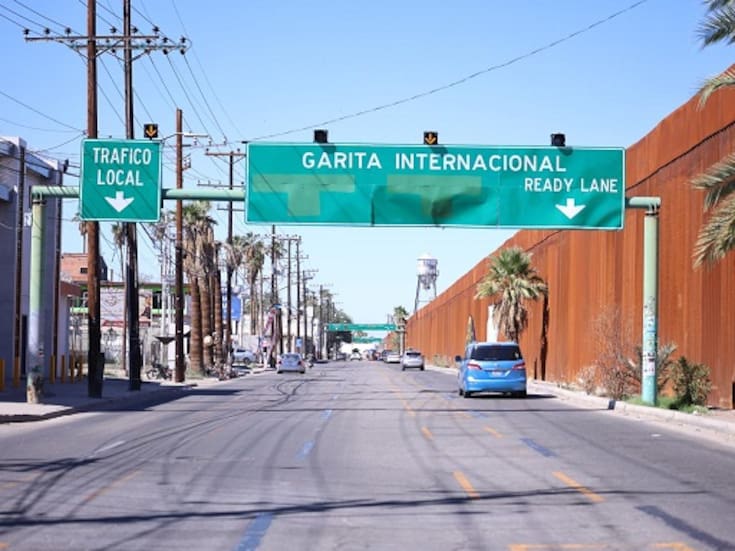 Cortos tiempos de espera para cruzar a Calexico