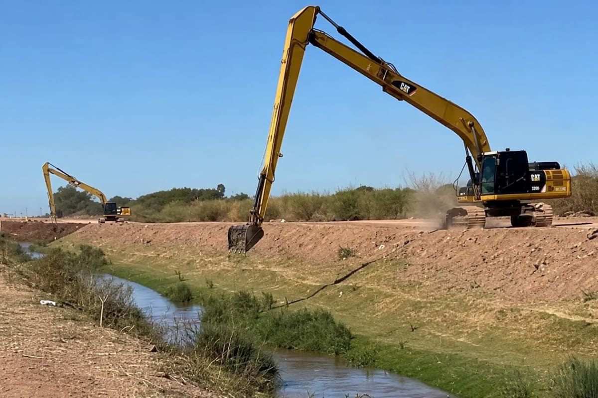Limpian 78% de los drenes de Cajeme para reducir riesgos por lluvias