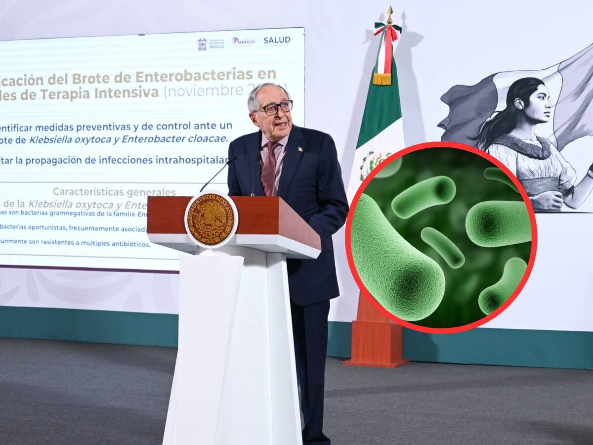 El Secretario de Salud, David Kershenobich, explicó que las muertes fueron a causa de un alimento contaminado por bacterias. | Crédito: Presidencia/Canva