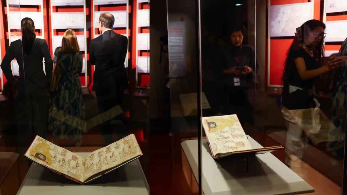 El regreso del Códice Azcatitlán forma parte de un intercambio cultural con Francia, que incluye el traslado temporal del Códice Boturini para su exhibición en París. REUTERS