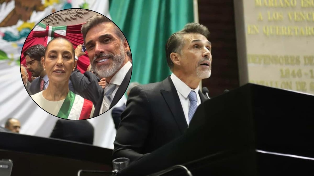 Sergio Mayer solicitó licencia temporal de hasta cuatro meses para participar en un programa televisivo, conforme al mecanismo de suplencia legislativa. (Redes Sociales/Canva)