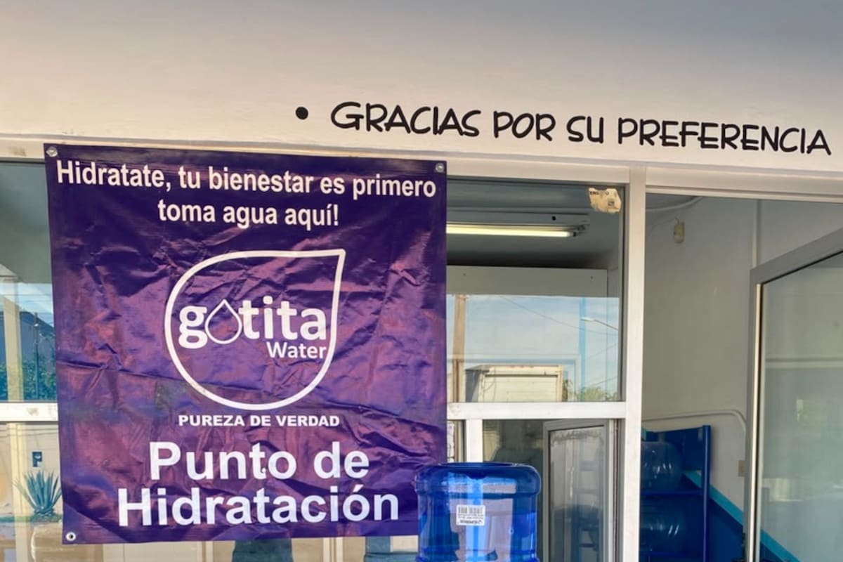 COPARMEX instala puntos de hidratación para enfrentar temporada de calor en San Luis Río Colorado