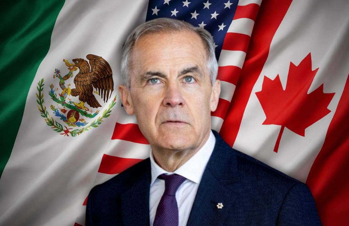 Mark Carney afirmó que Canadá no aceptará exigencias de Washington y advirtió que las negociaciones del acuerdo comercial “llevarán tiempo”. | Foto: Especial GH/Reuters/Generada con IA