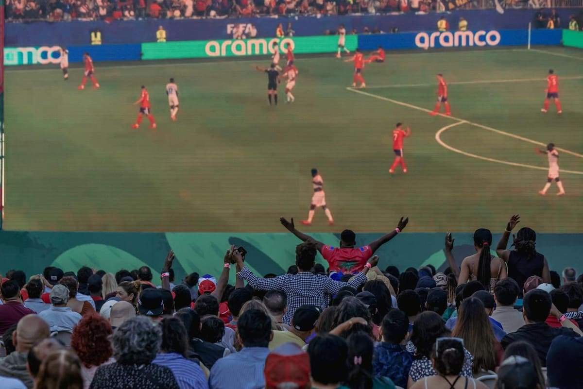 Comunidad haitiana, tijuanenses y turistas se reunieron en el Baja Fut Fest para presenciar el regreso de Haití al Mundial, pese a derrota ante Escocia. Foto: Cortesía.