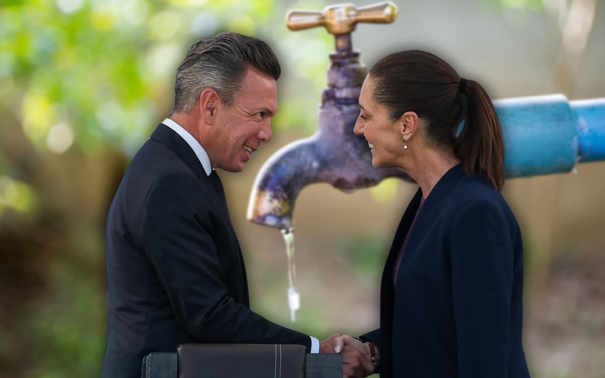 Sheinbaum y Lemus acuerdan dividir inversiones de hasta 25 mil millones de pesos para mejorar el suministro de agua en Guadalajara y evitar una deuda estatal de 54 mil millones.. | Crédito: X @PabloLemusN/Canva