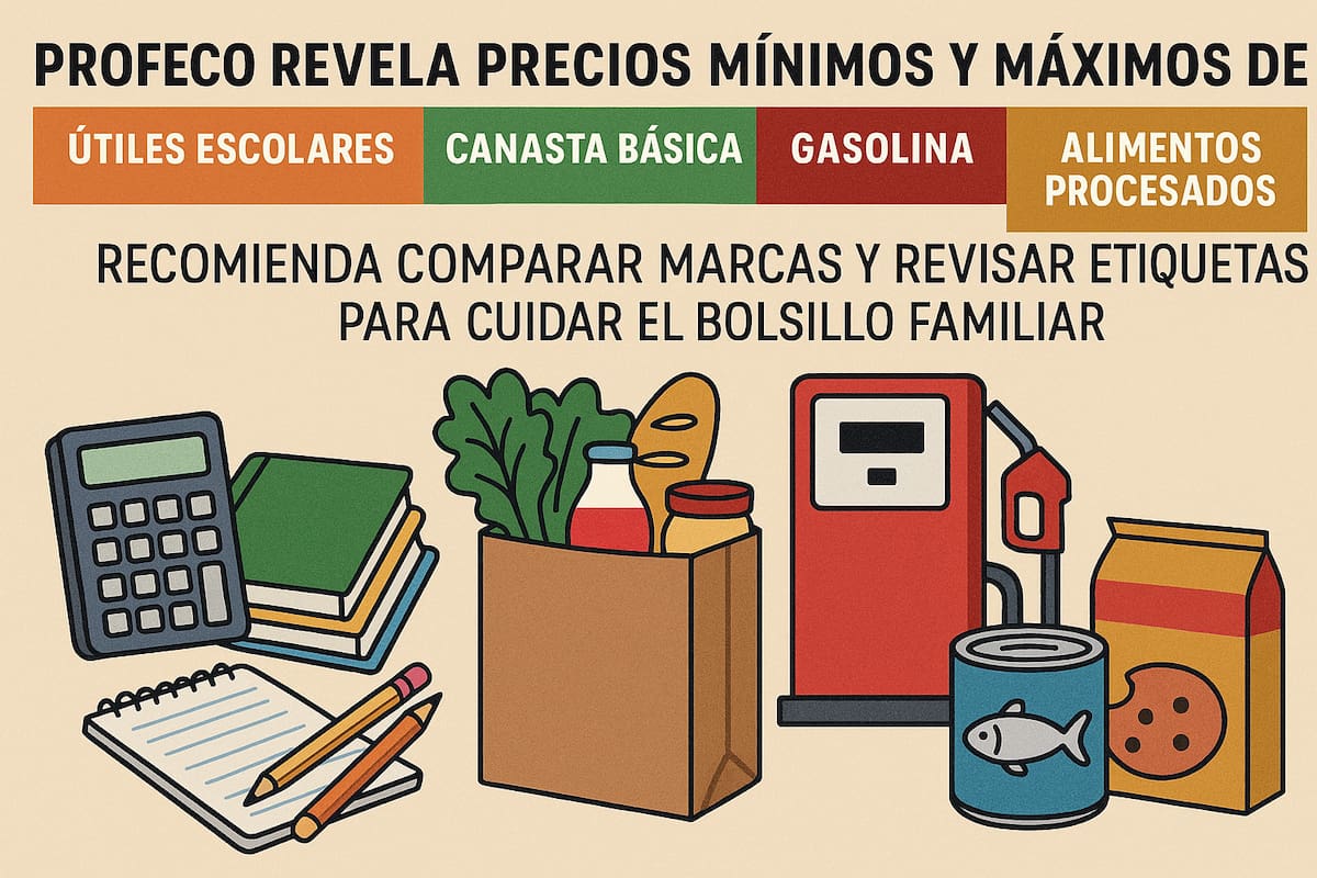 ¡Regreso a clases con lupa! Útiles escolares, sardinas y gasolina: Profeco revela precios que podrían sorprenderte