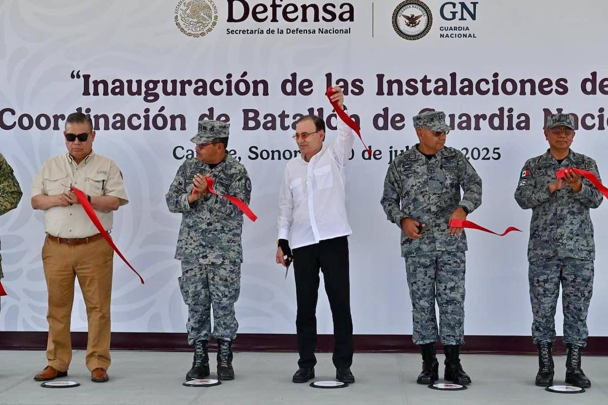 Gobernador Alfonso Durazo inaugura cuartel de la GN en Cajeme; suman 19 en el estado