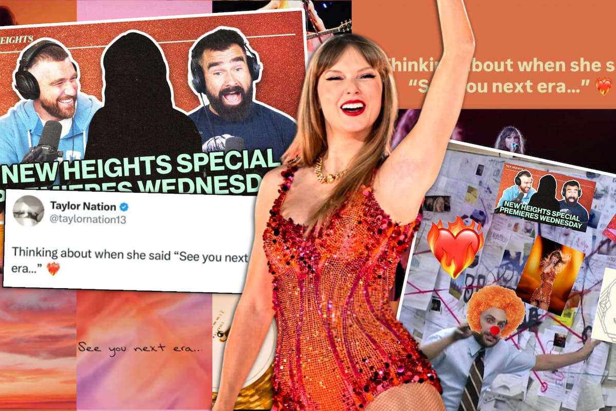 Taylor Swift podría anunciar su nueva era en el podcast de su novio, Travis Kelce: Estas son las pruebas