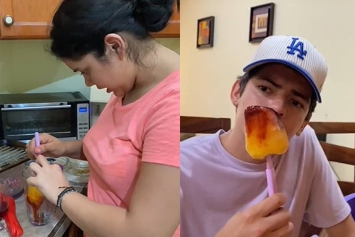 Utiliza su prueba de embarazo como palo de paleta y se la da al novio