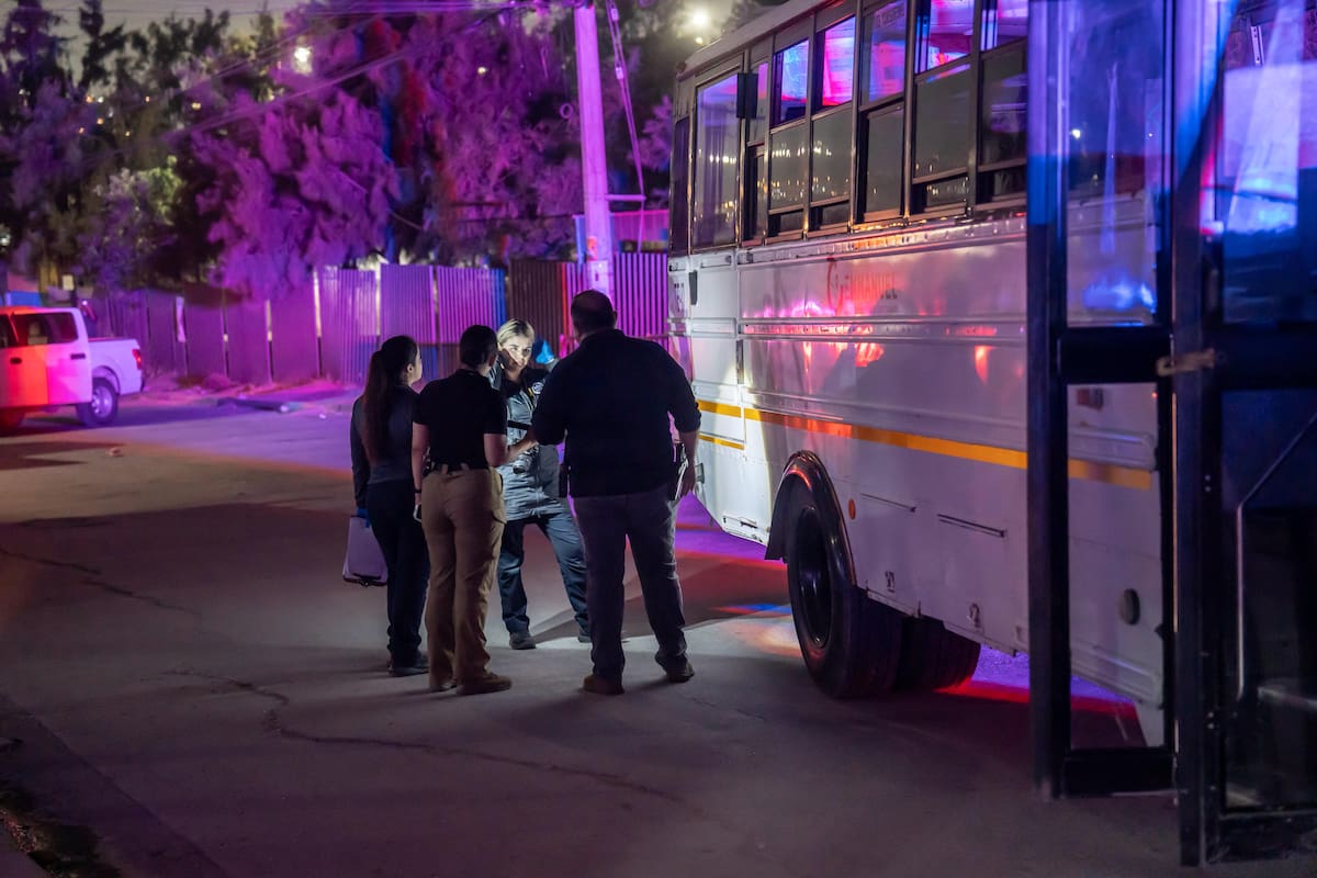 El conductor de la unidad involucrada fue detenido por las autoridades. Fotos: Border Zoom