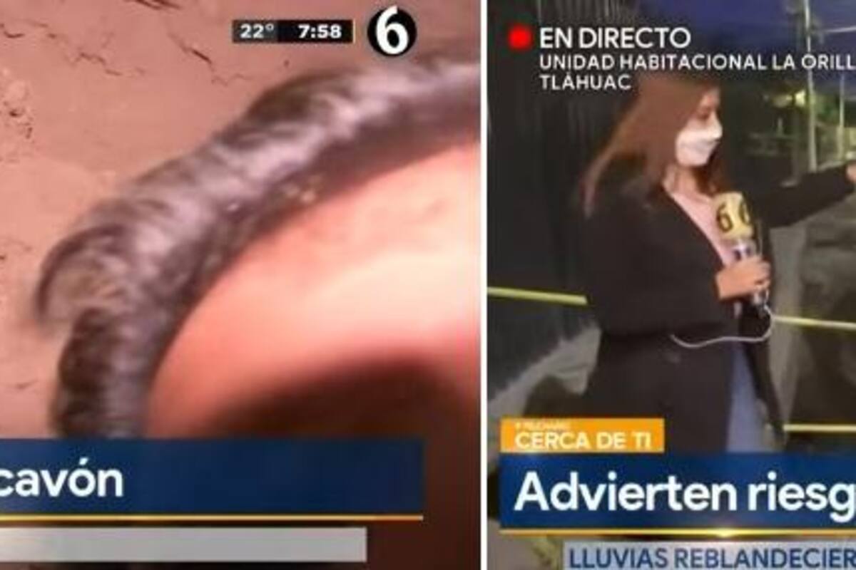 Video viral: Camarógrafo de Multimedios se accidenta con socavón al transmitir en vivo