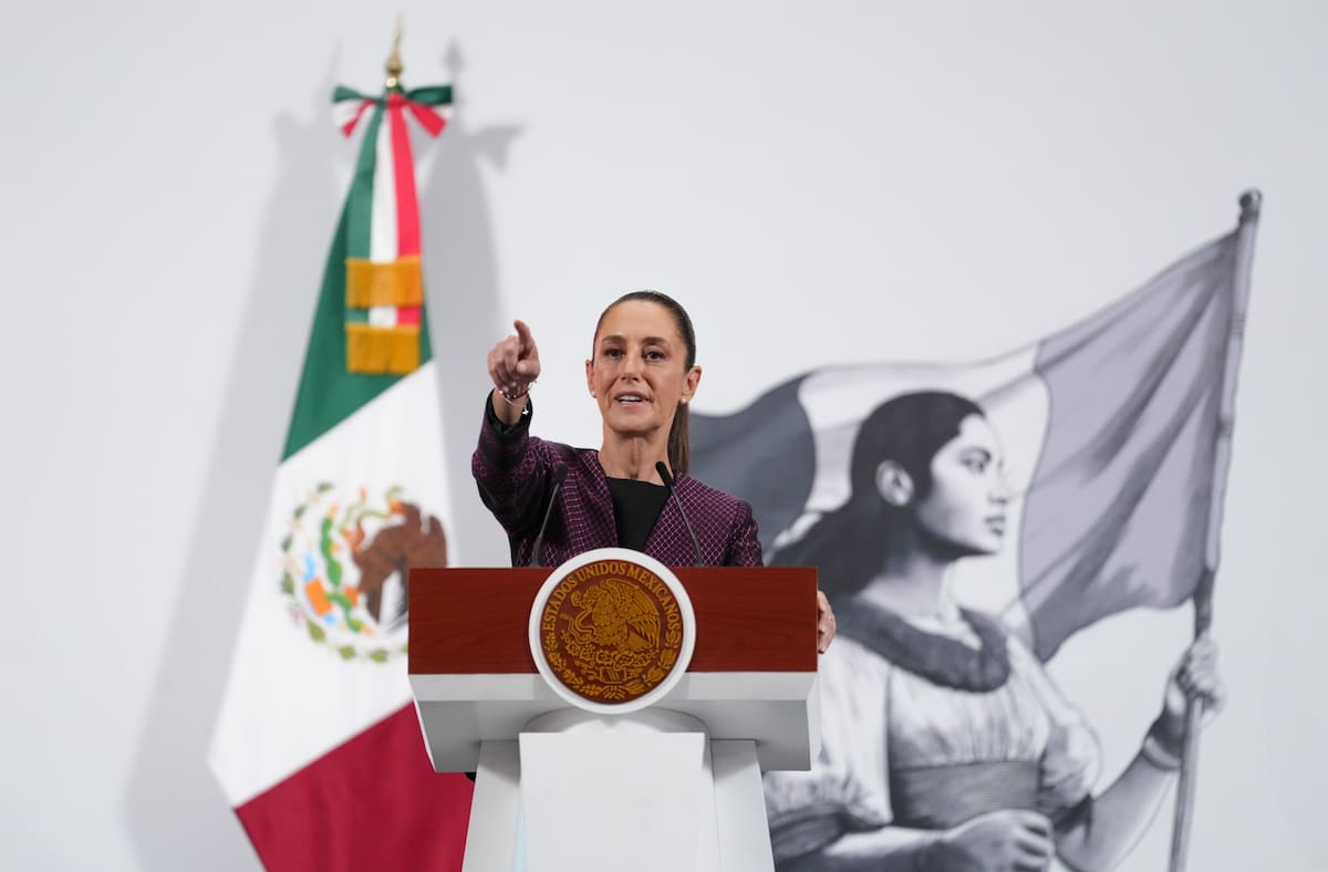 La presidenta Claudia Sheinbaum en su "Conferencia del Pueblo" del 11 de junio del 2025. | Crédito: Presidencia