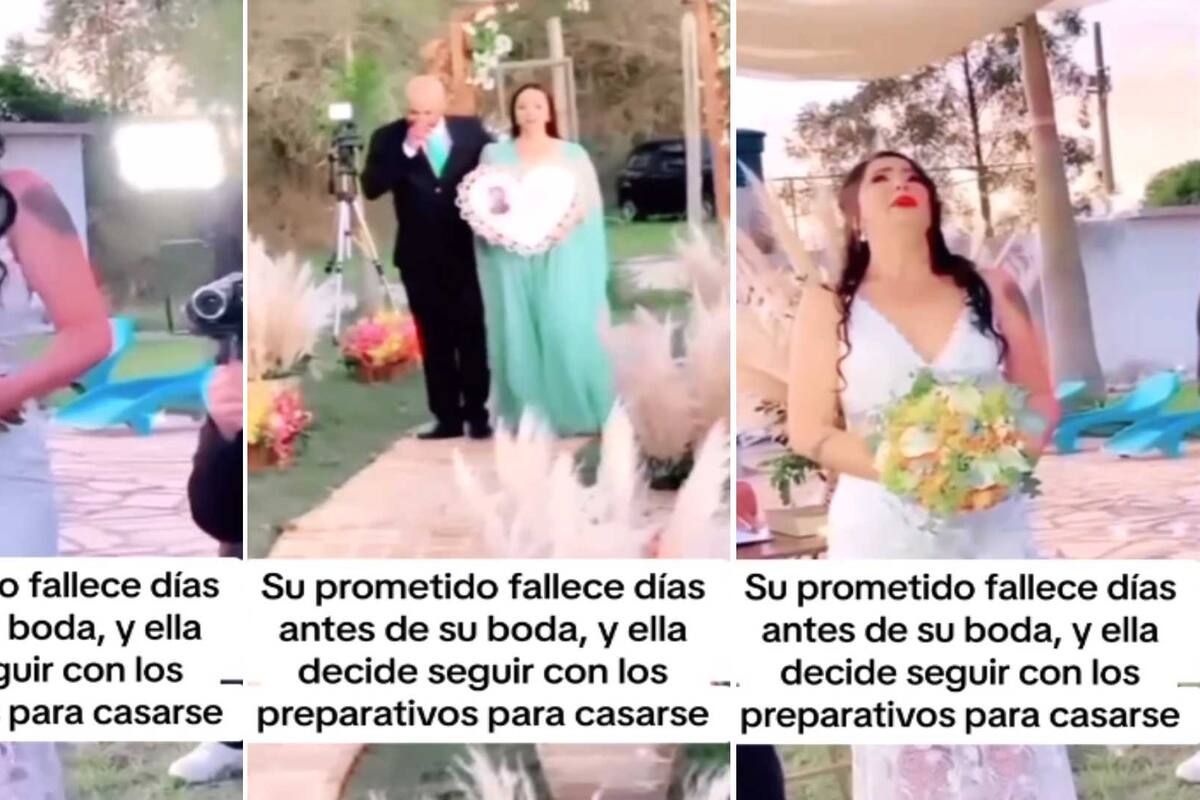 VIRAL: Novia celebra su boda a pesar de la trágica pérdida de su prometido días antes