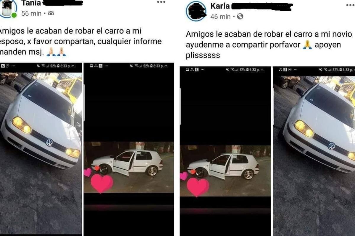 Le roban su carro y se descubre infidelidad