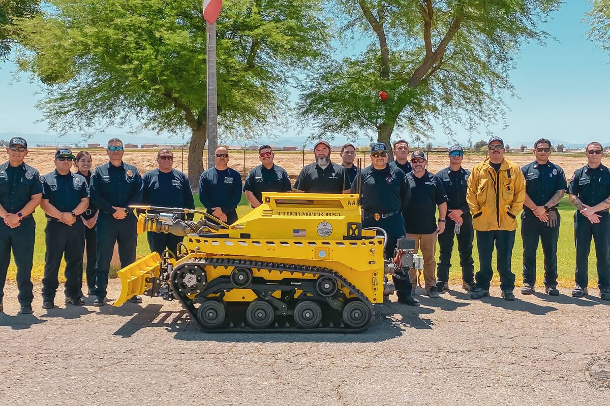 Bomberos del condado Imperial tendrán robots para extinción de incendios