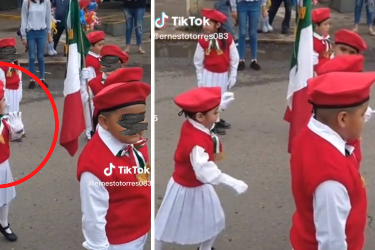 VIDEO: Niña se hace viral por bailar 'La boda del Huitlacoche' en desfile
