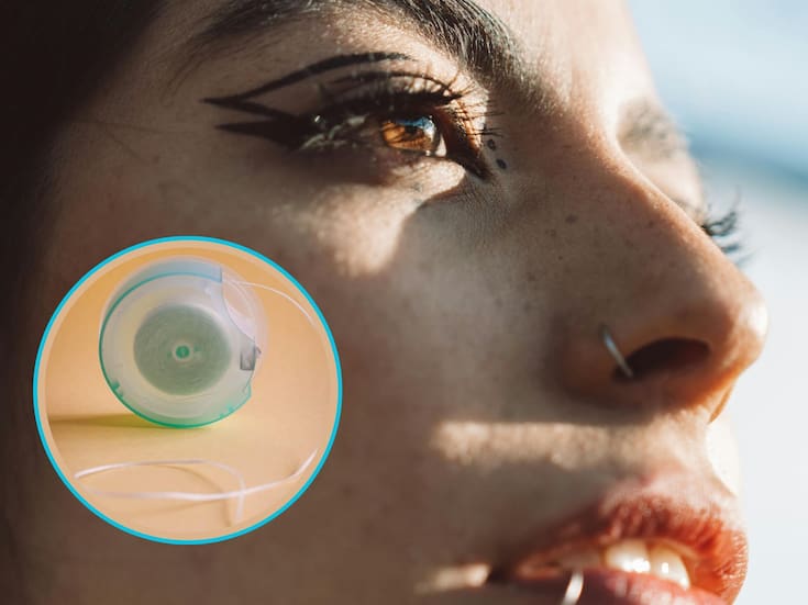 El hack del delineado con hilo dental para una línea perfecta