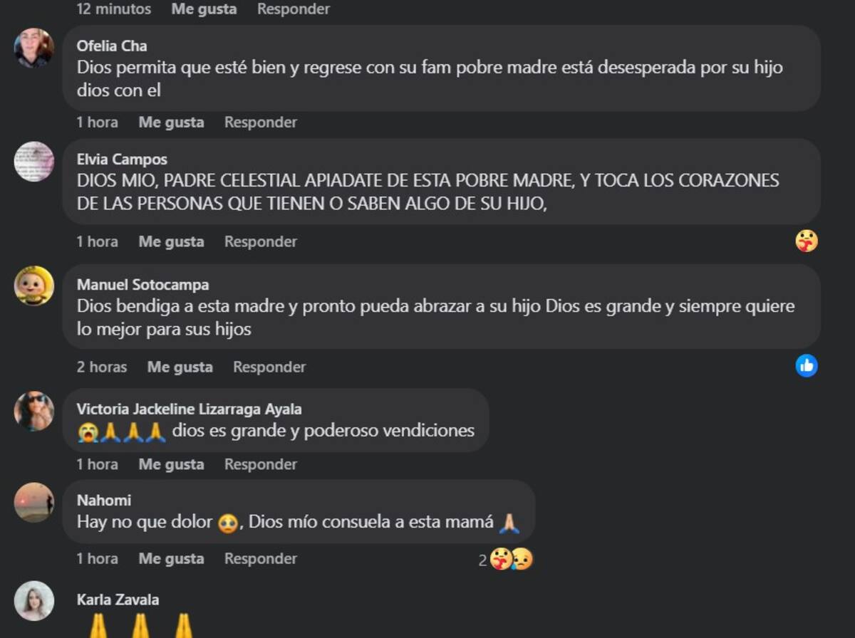 Comentarios en redes sociales
