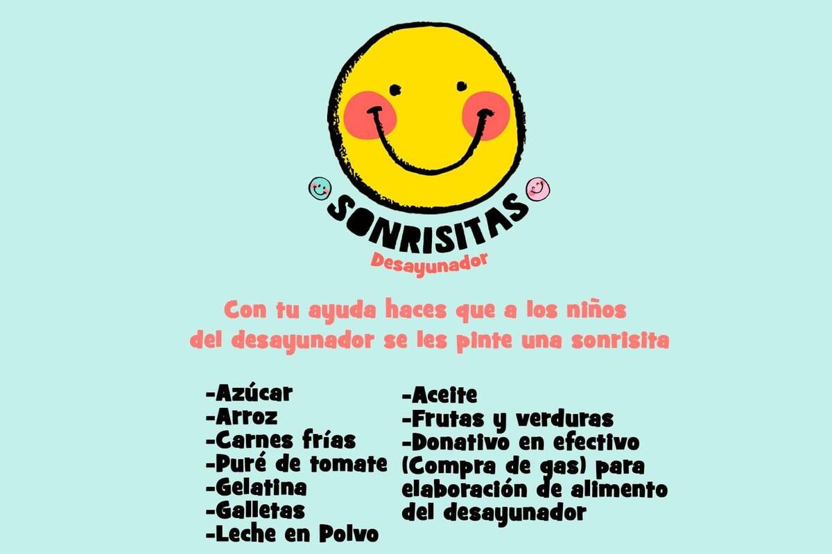 El “Desayunador Sonrisitas” solicita apoyo a la comunidad