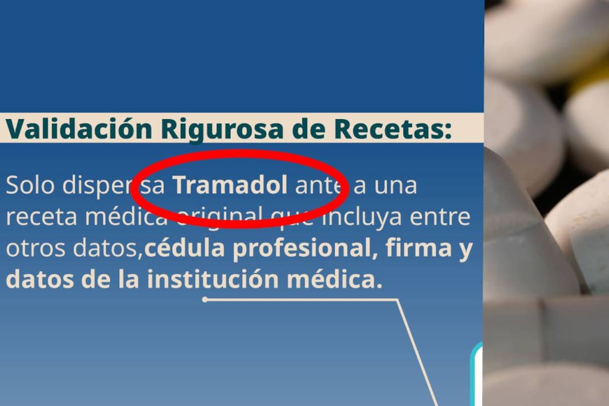 Tramadol ahora solo puede ser vendido con receta médica a partir del 14 de julio, según Cofepris