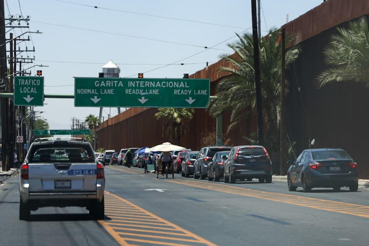Tiempos de espera para cruzar a Calexico
