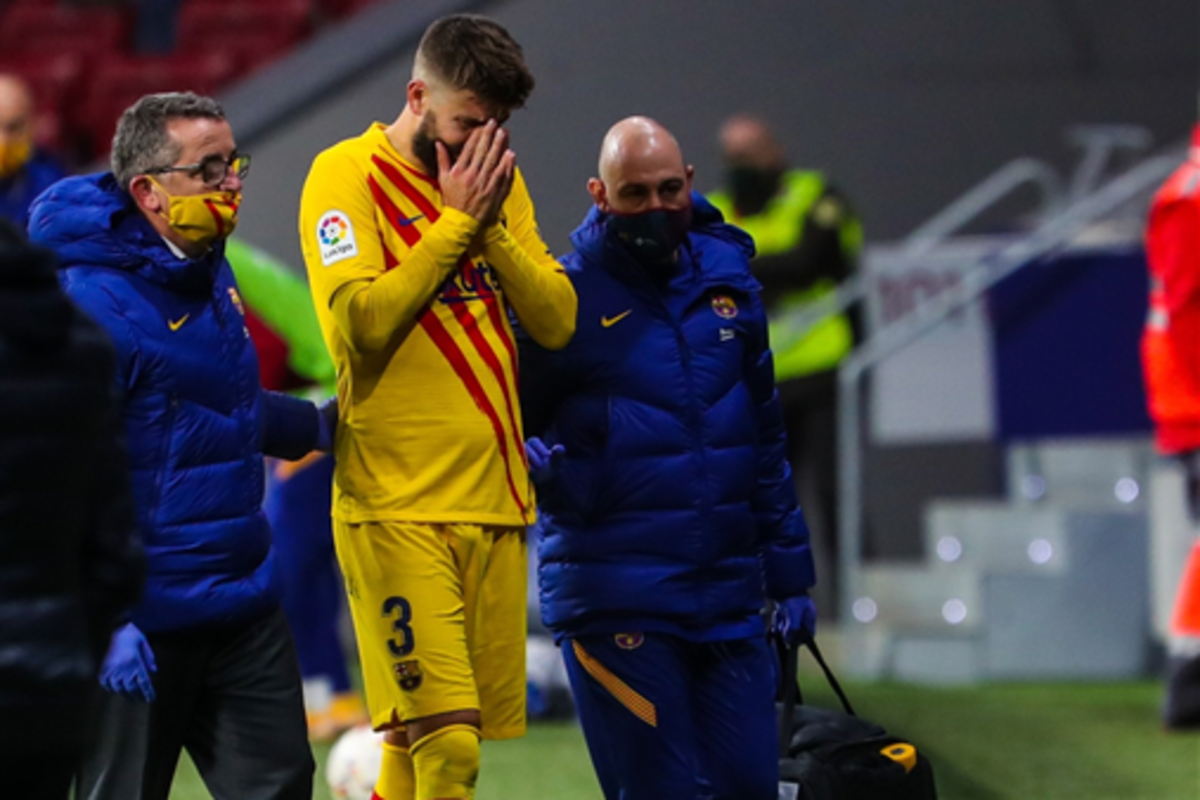 Barcelona cae en La Liga y pierde a Gerard Piqué por varias semanas