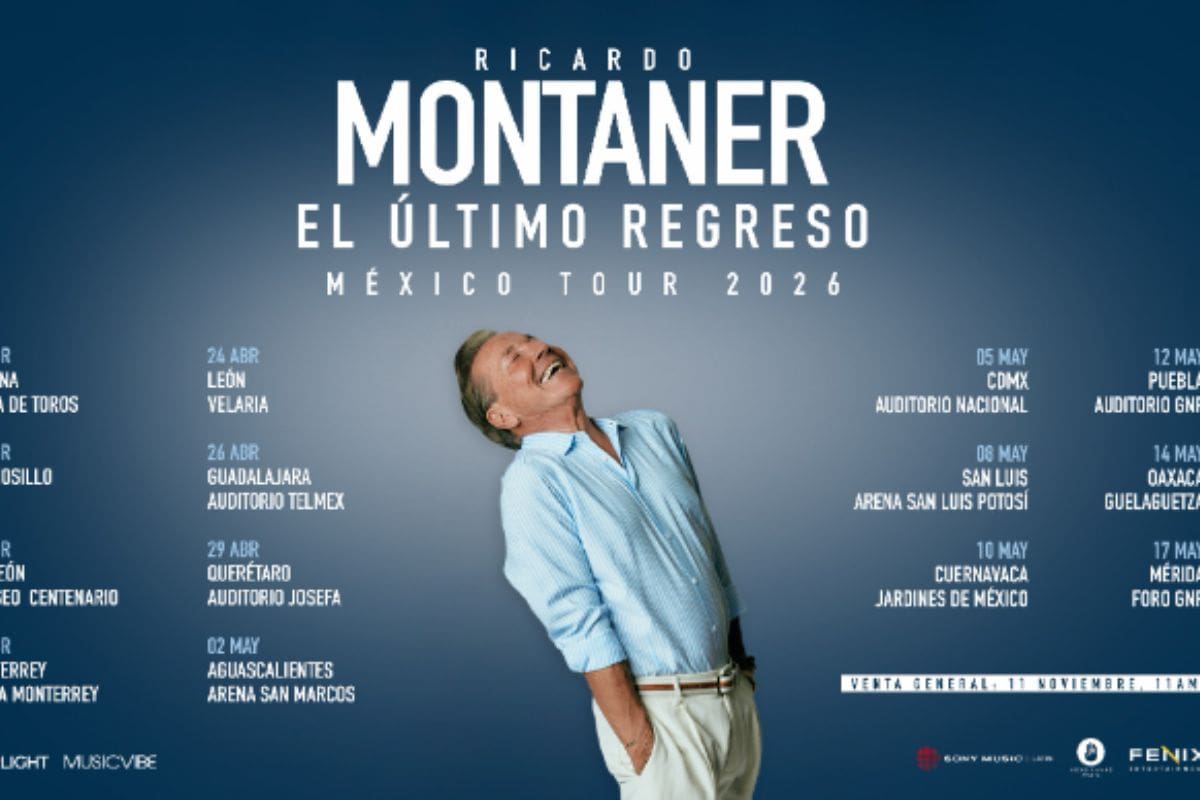 Ricardo Montaner regresa a Hermosillo y Tijuana con “El Último Regreso” World Tour 2026