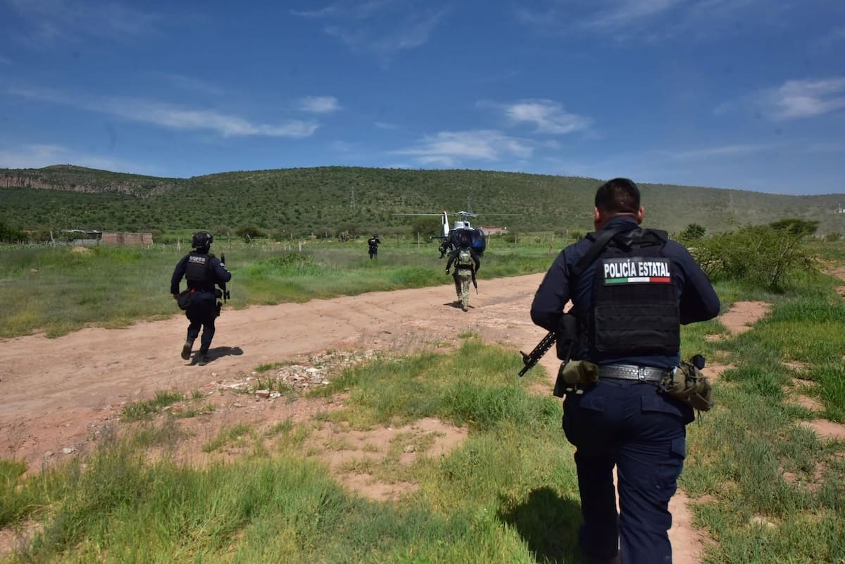 Detienen a 27 presuntos integrantes del CJNG en Aguascalientes.